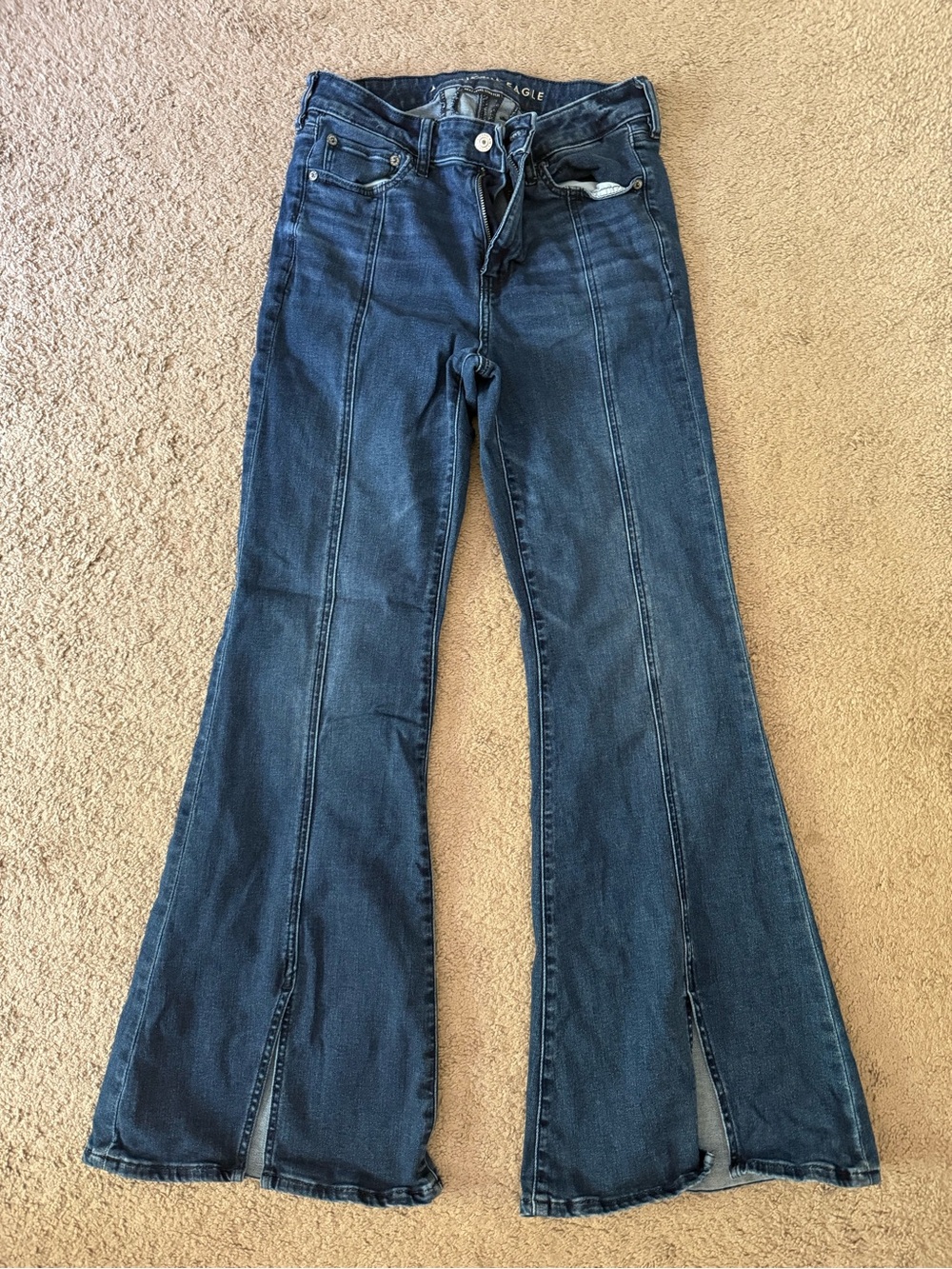 American Eagle Outfitters Dark Blue Flare Jeans